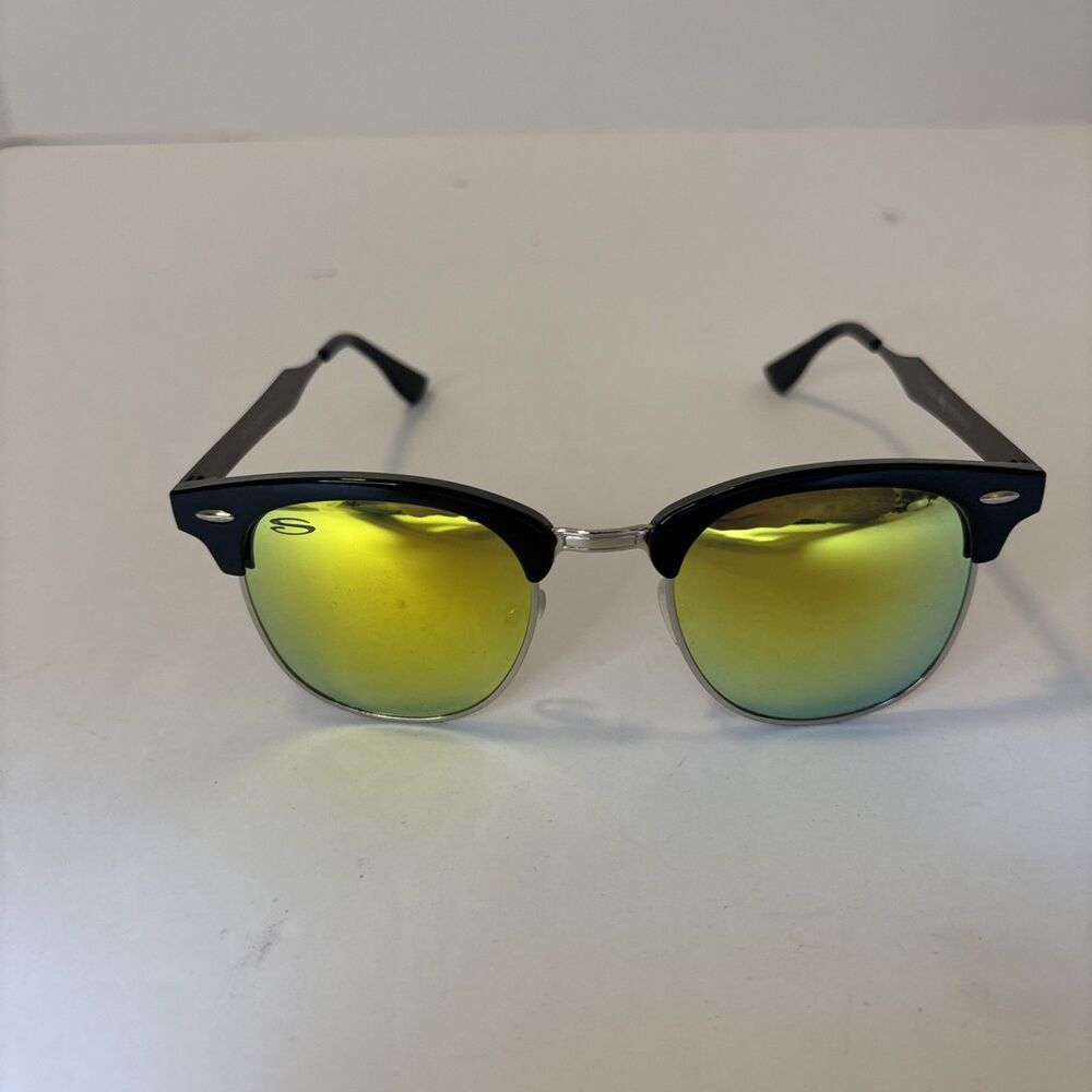Sky Eyewear TH-2030  Black & Silver , Yellow Lens, Polarized UV400 Sunglasses